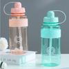 Portable Water Cup 1000ml Large Capacity Sports Straw Cups Water Bottle With Scale For Fitness Gym Camping