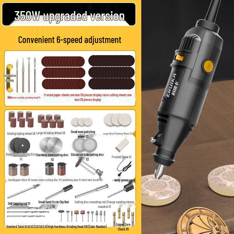 High-Power Handheld Electric Grinder for Wood Carving, Jade Polishing, Cleaning, Cutting & Engraving