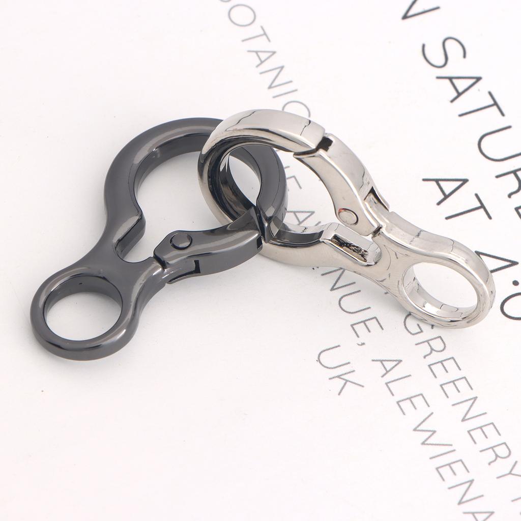 5pcs Metal Round Keychains Keyring Key Chain Ring Clip Holder Organizer for Home Car Keys Key Finder Women Men