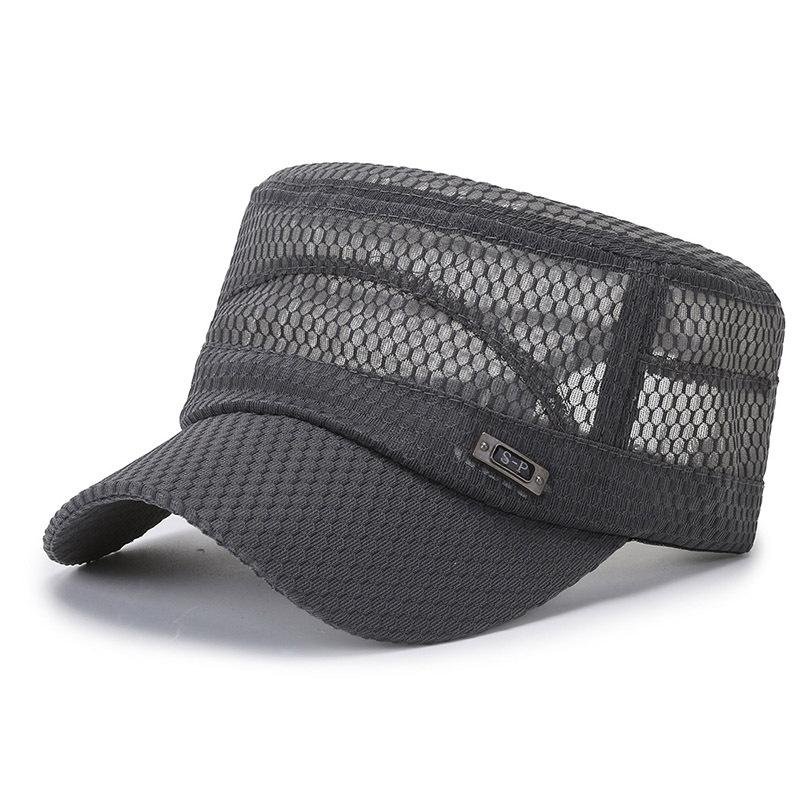 Summer Flat Top Hat Breathable Full Mesh Beach Hat Sun Hat Fishing Hat Outdoor Casual Hat Fashion Sun Hat
