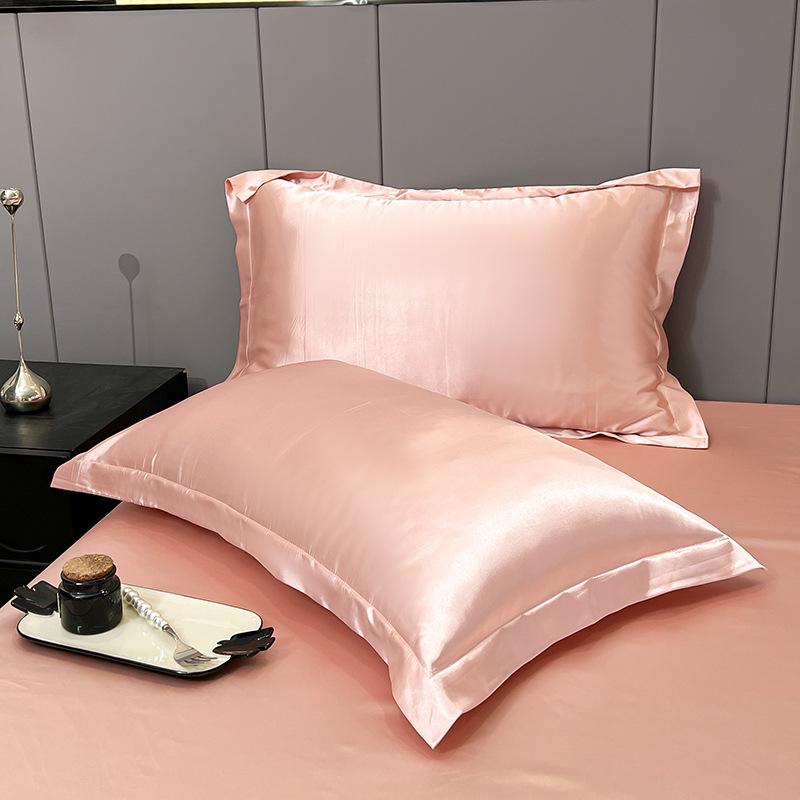 Eis-Seiden-Satin-Kissenbezug mit Reißverschluss - Luxuriöser Imitationsseiden-Kissenbezug