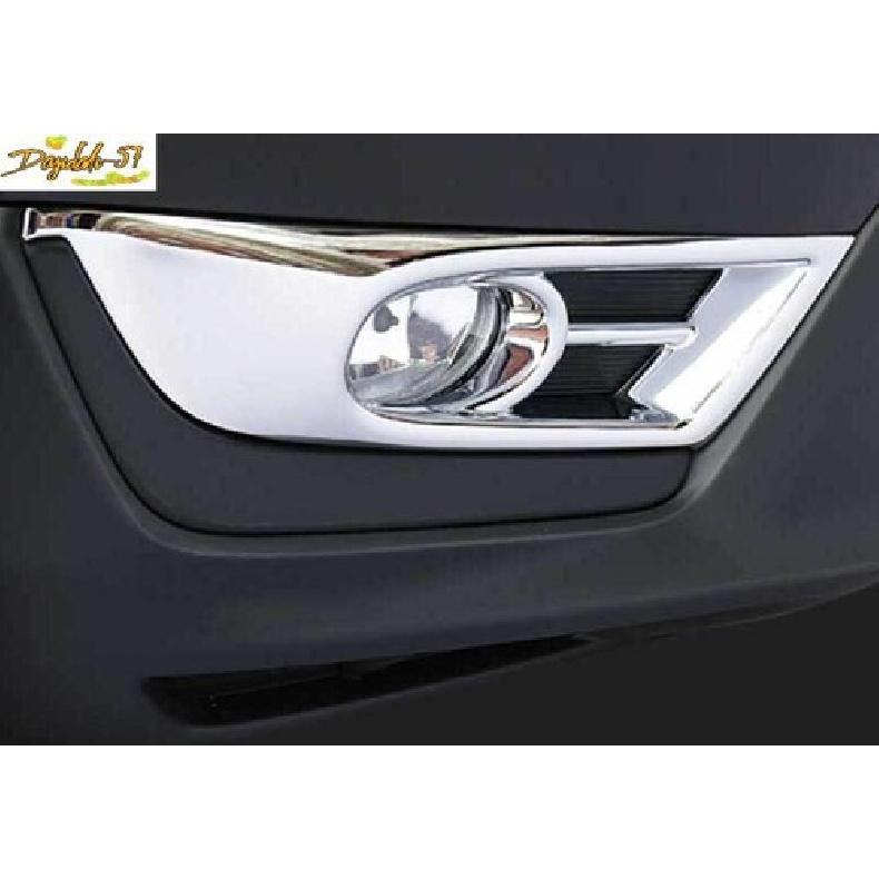 Fits For Honda CR-V CRV 2017 ABS Chrome Front Fog Light Eyelid Molding Trim 2PC