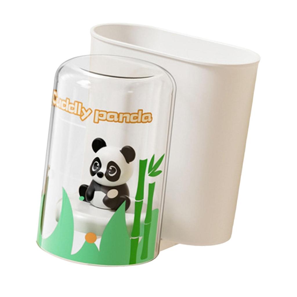 Cartoon Toothbrush Rack Multifunctional Modern Easy to Install Rinsing Cup Stand for Home Apartment Bathroom Hotel Decor