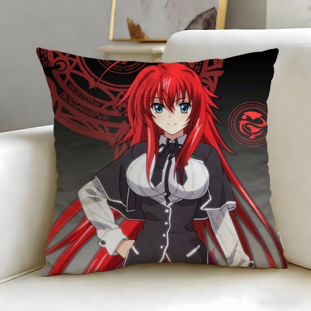 popular anime High School DxD Cushion Cover Soft & Easy-Wash Pillow Case – Versatile for Couch, Bed, Travel and Office