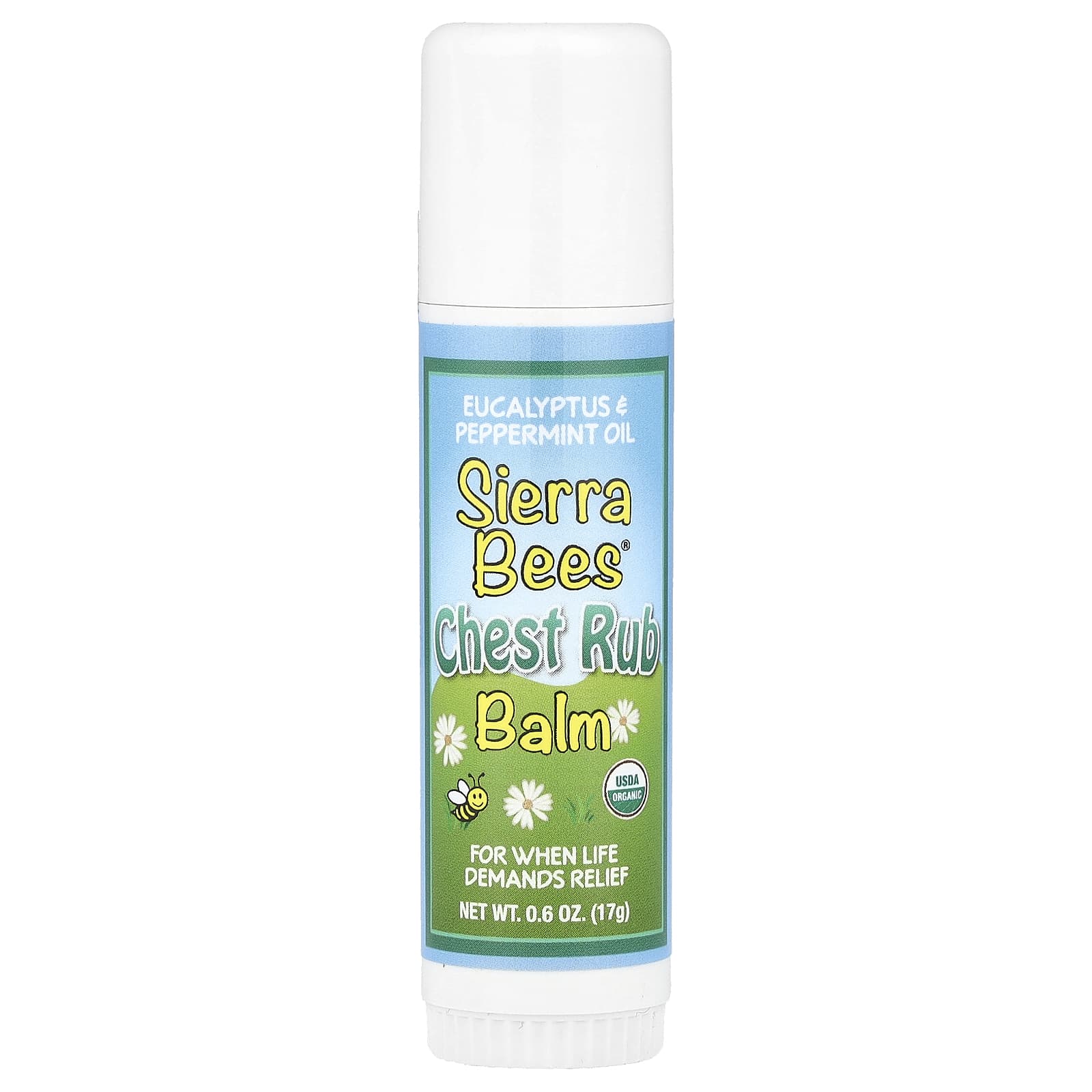 

Chest Rub Balm Stick, Eucalyptus & Peppermint, 17G(0.6Oz)