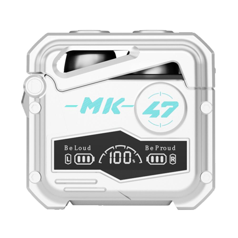 

MK47 Mechanical TWS E-sports Headphones Gaming Wireless Bluetooth-compatible In-ear Headset Blue