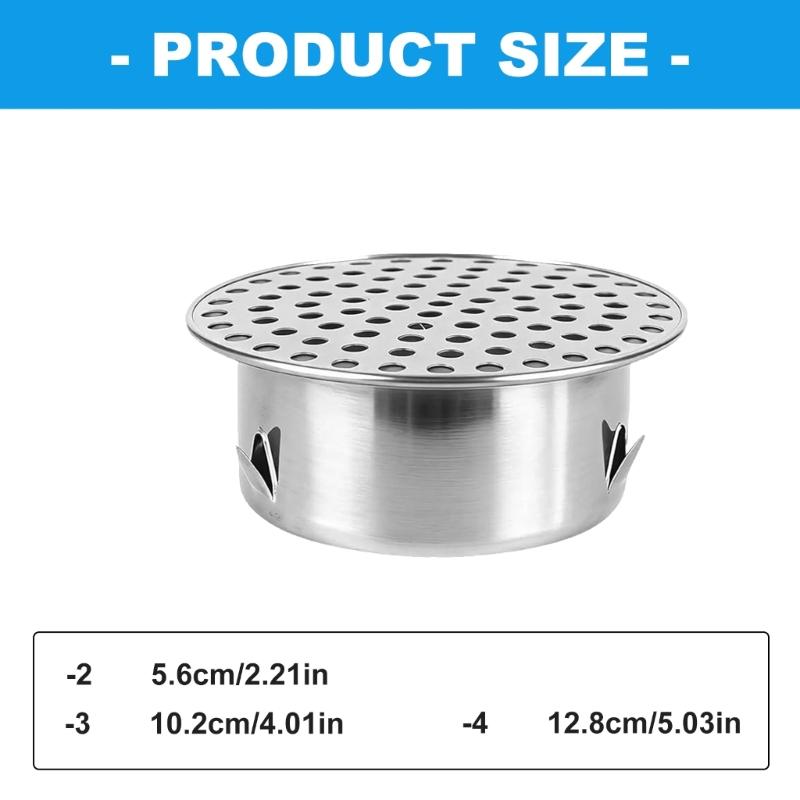 Wytrzymały Zestaw Pokryw do Odpływu Prysznicowego Stal Nierdzewna Z Otworem 2 cale Dla Optymalnej Wydajności Przepływu Wody