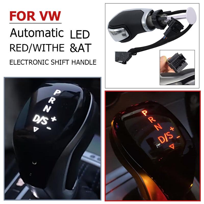 Für VW Golf 7 Passat B8 Tiguan MK2 CC Scirocco Octavia Kodiaq Superb Jetta MK5 MK6 Seat Ibiza Leon LED DSG Elektronischer Schalthebel