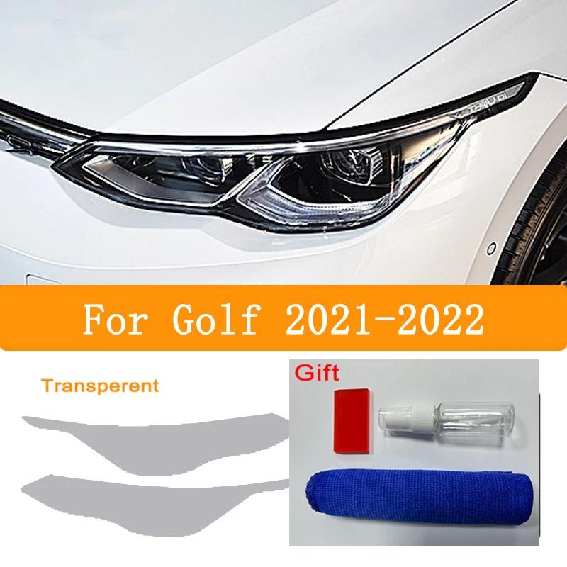TPU Car Headlights Taillights Black Protective Film Transparent Sticker Refit For Volkswagen VW Golf 7 8 MK7 MK7.5 MK8 2014-