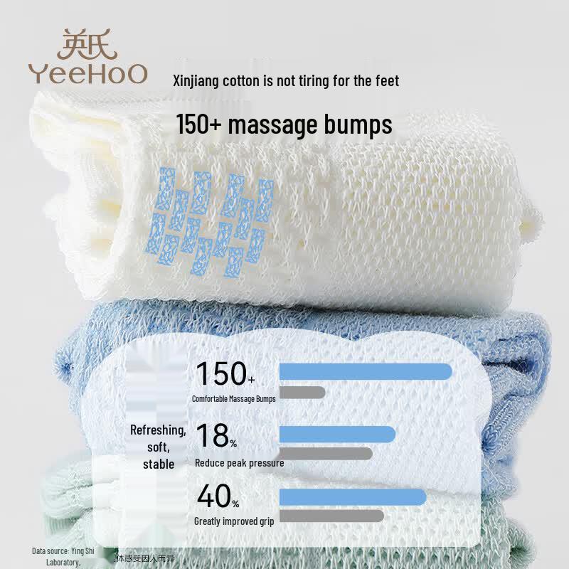 YEEHOO Kids' Summer Breathable Anti-Bacterial Mesh Socks