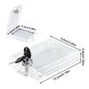 1Set Baby Proof Central Air Switchs Cover Lockable Transparent Protective Cover Plastic Safety Protective Cover With Lock Panel