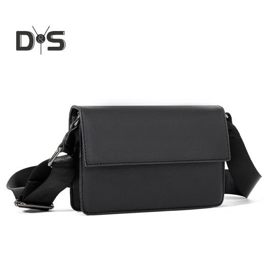 Men Shoulder Bag Envelope Type Adjustable Shoulder Strap Smartphone Keys Wallets Storage Sling Bag Multi-Pocket Design Reflective Strips for Safety