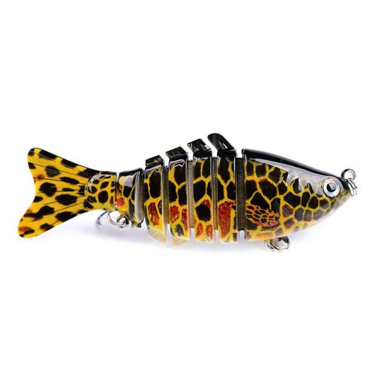 1/3/5Pcs 10CM/15.5G Bionic Multi-Jointed Fishing Lure Long Casting 7-Section Swimbait Hard Artificial Bait Freshwater Saltwater Fishing Accessories