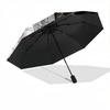 1pc Owl Feathers Automatic Folding Umbrella - Design, Durable Iron Frame for Travel, Outdoor, Beach Fashion Accessory a0920043