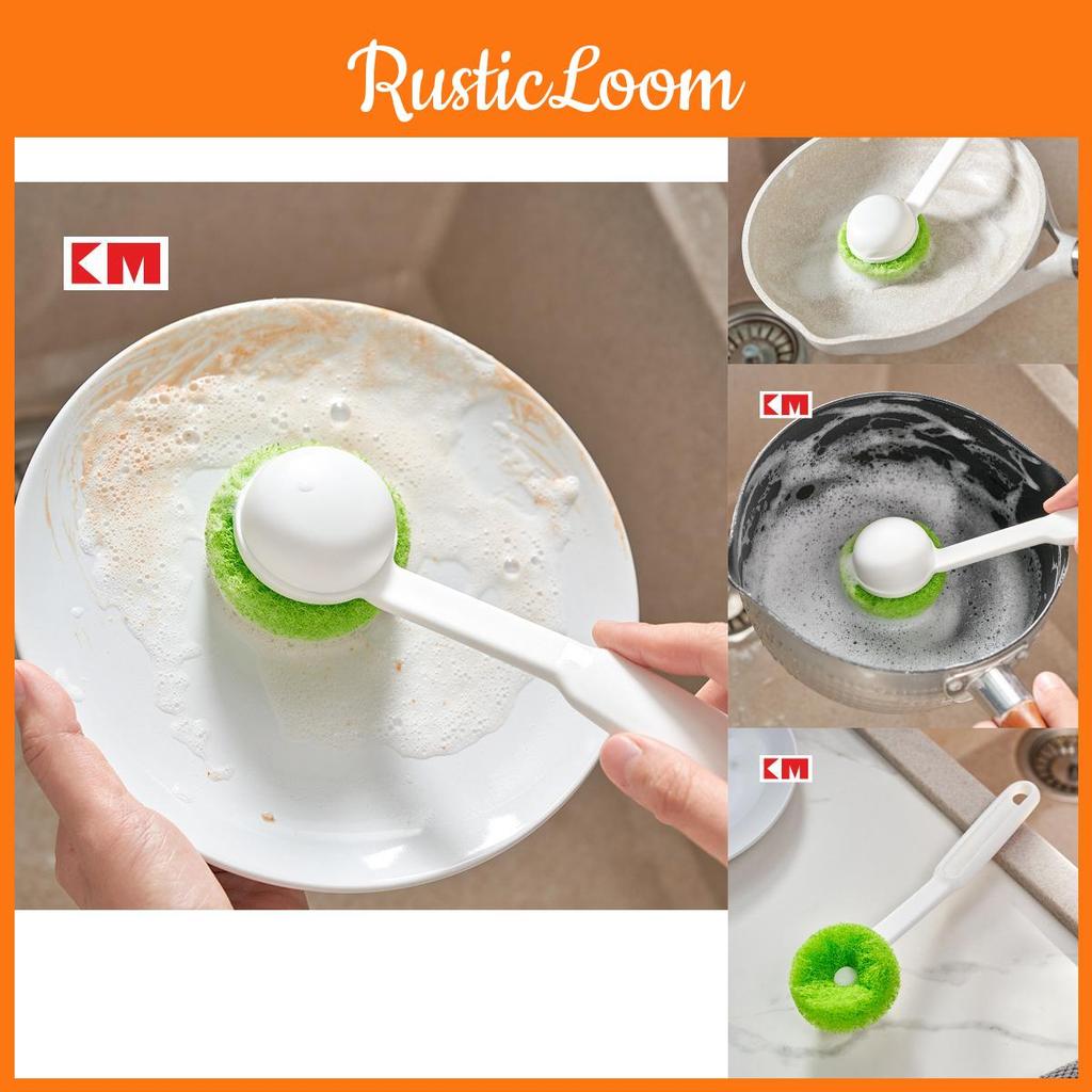 Pot Brush Kitchen With Soft Sponge Head For Safe Nonstick Cleaning Pan