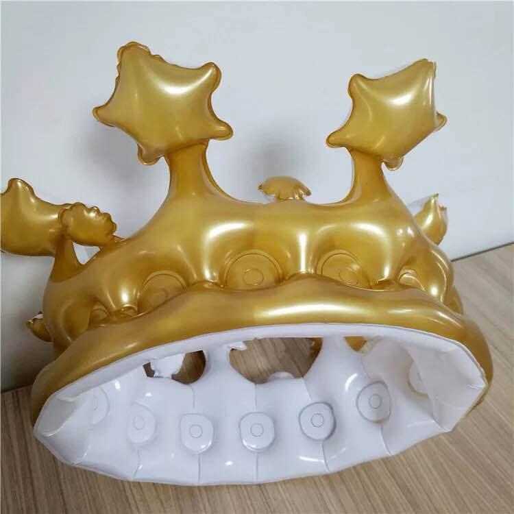 

Надувная шляпа-корона для детей - Игрушка для переодевания, реквизит для костюма на день рождения или вечеринку Small Crown with Inner Diameter ~20cm