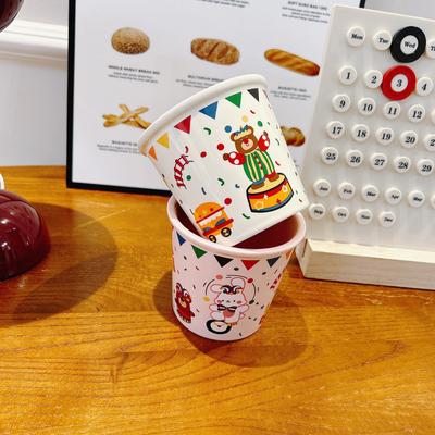Keramiktasse Große Kapazität Zirkusbär Hase Niedliche Cartoon-Tasse Milchbecher Kaffeetasse mit Löffel Geschenk