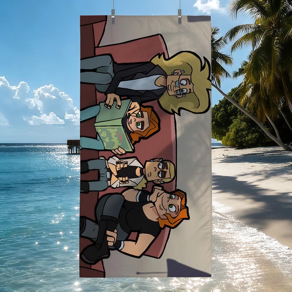 

Personality Cartoon M-Metal Family cool Dee Quick Drying Beach Towels Are Suitable For Swimming Pools Camping Yoga And The Gym W30*H60(CM)