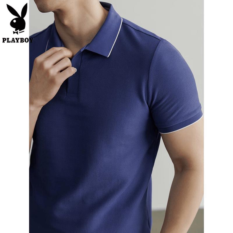 PLAYBOY Men s Half-Zip Quick-Dry Polo Shirt 3XL 185 (175-190 lbs)