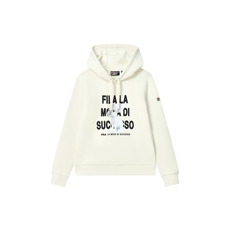 

New FILA Sweatshirt Women s Pear Blossom White F11W248203F-IV XS