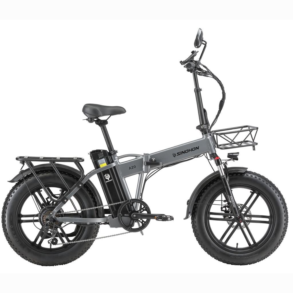 SINOHON A20 Městské Dojíždění Dospělé Elektrické Kolo 500W Motor 48V18Ah Baterie Více Terénní E-Bike 20 Palcová Silniční Kola S Tažnou Sedačkou Elektrické Kolo
