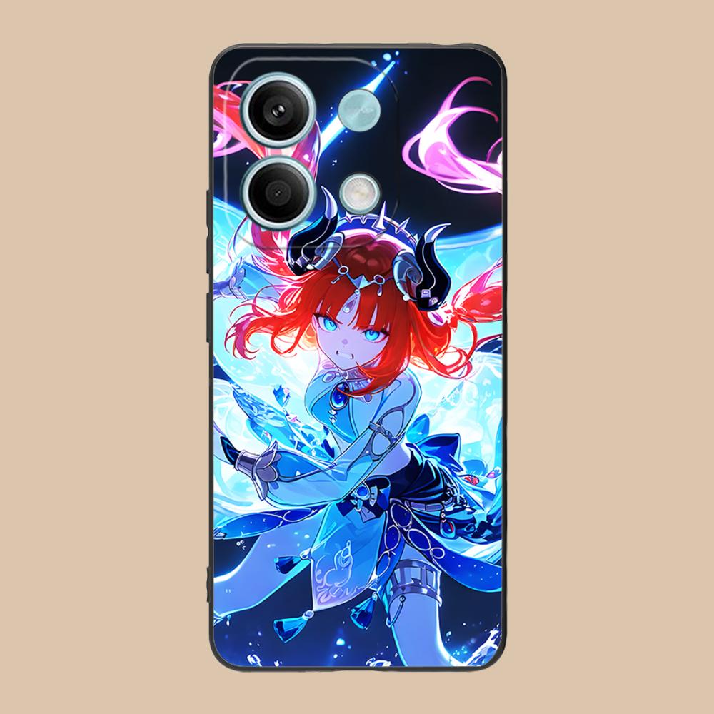 Game GI Nilou Matte TPU Mobile Phone Case for POCO F7 F6 F5 F4 F3 F2 Pro GT C75 C71 C65 C61 C40 Pro Ultra Colorful Cover