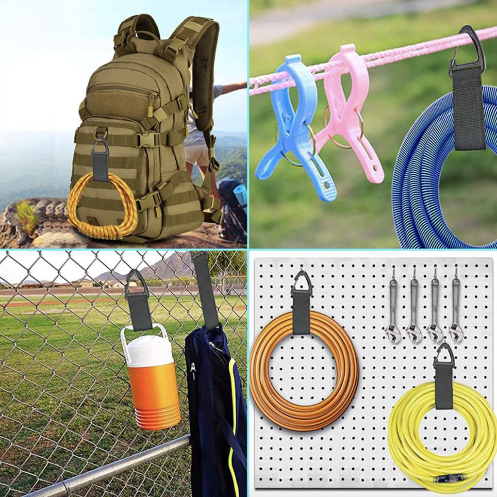 Ledningsholder med trekantspenne Wire Manager Strømledningshåndtering Nylon tunge ledningsoppbevaringsstropper for kabler Slanger
