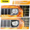 Car Front Grille Headlight Lamp Decoration Cover for Jeep Renegade 2019 2020 2021 2022 2023 2024 Lamp Hoods Exterior Accessories