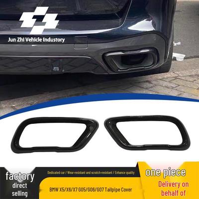 Kompatibel mit 19-25 BMW X5/X6/X7 G05/G06/G07 Schwarze Krieger Auspuffendkappe Edelstahl