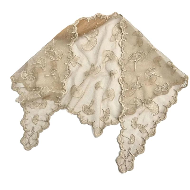 

Girl Floral Bandana Elegant Headscarf Creative Bandana Hair Scarf Headwear Gifts Warm Lacework Head Wrap