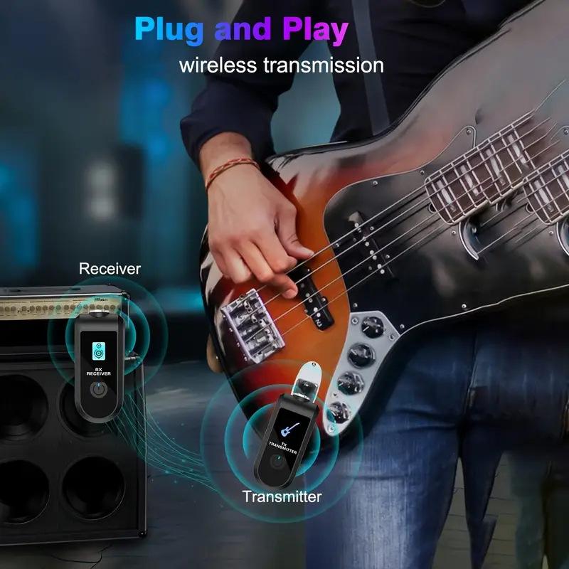 Wireless Guitar Xlr Transmitter And Receiver System Professional Wireless Mic System For Pa System Electric Guitar & Bass