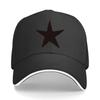 Black Pentagram Cap Unisex Baseball Hat FivePanel Hat Adjustable Size Suitable for Outdoor Acti Sandwich Baseball Cap