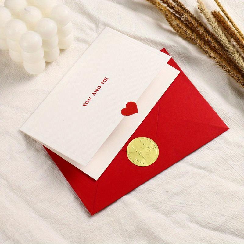 

1SET Handwritten Card Envelope Sealing Sticker Valentine s Holiday Birthday Card Blessing Card Dark Pattern Blessing