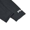 Fila Solid High-Waisted Fitness Knitted Leggings Women Leggings Deep-Black A11W341607F-BK