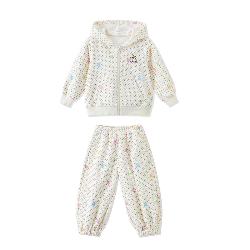 ASK JUNIOR Girls Autumn Hooded Tracksuit Set 110