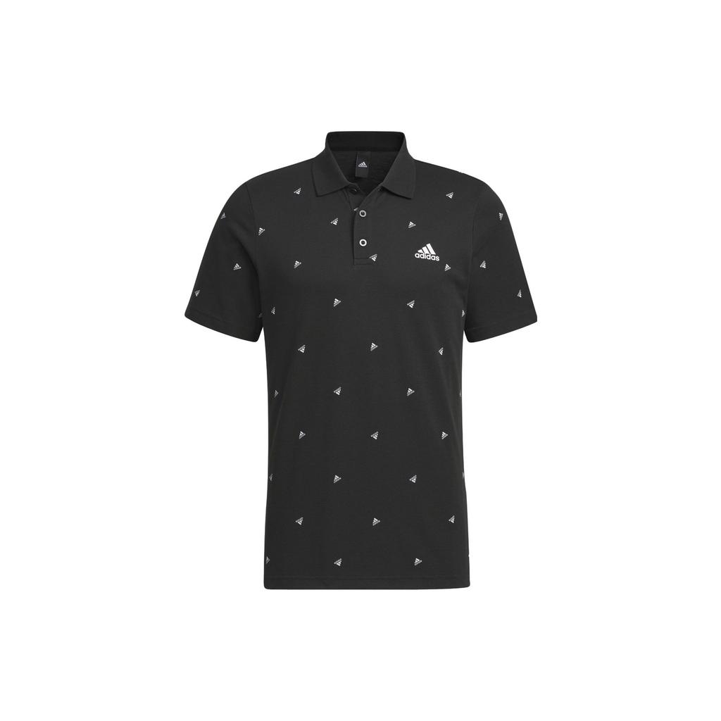 Adidas Future Icons Polo Shirts Men's Black Polo Collar Moderate Straight Fit IA8151