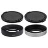 Metal Lens Hood with Filter Adapters Rings Caps for X10 X20 X30 DSLR Cameras Protections