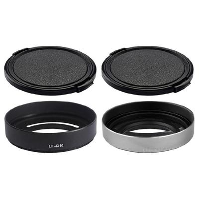 Metall-Gegenlichtblende mit Filteradapterringen und Kappen für X10 X20 X30 DSLR-Kameras Schutz