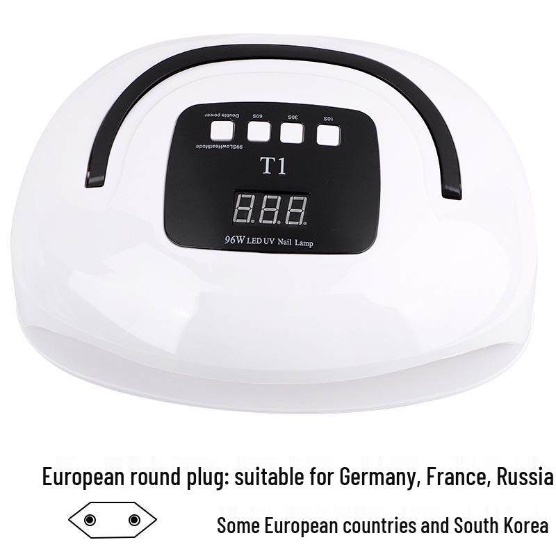 Portable Double-Hand Induction Nail Gel Curing Light for Manicures