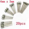 20Pcs Diamond Coated Burr Rotary Grinding Head Polishing Nail Surface Grinding Tools