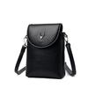 Fashion Small Shoulder Bag for Smartphone Ladies Mobile Phone Bag Zipper Flap Famous Brand Soft Leather Crossbody Bags for Women