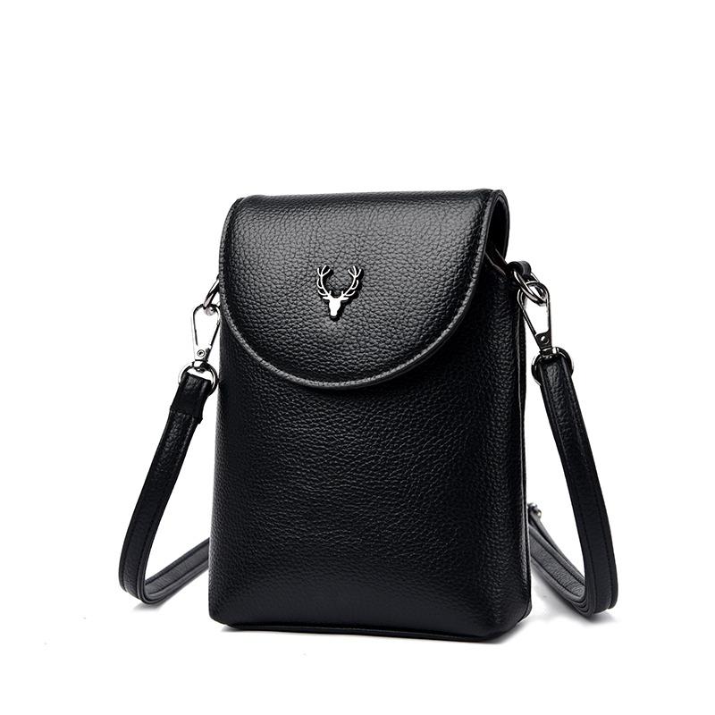 Fashion Small Shoulder Bag for Smartphone Ladies Mobile Phone Bag Zipper Flap Famous Brand Soft Leather Crossbody Bags for Women