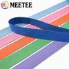 20-50mm Meetee 4M Polyester Cotton Webbings Bands Canvas Strap Tapes for Backpack Clothes Seat Belt Sewing Ribbons Accessories