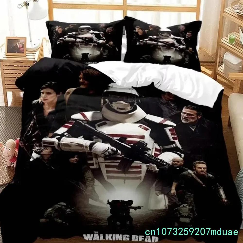 New Horror Die Walking Dead Printed Bedding Set Luxury Queen Bedding Set Soft And Comfortable Bedding Set For Boy