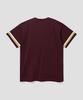 AGOD Oversized Vintage Rugby Short Sleeve T-Shirt [Burgundy]