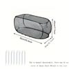 Foldable Plant Protection Netting Raised Beds Bird Control Garden Row Covers with Ground Stakes Mesh Plant Cage Flower Beds