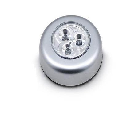 Luz táctil Mini inalámbrica 3led, luz de grifo con batería, gabinete, escalera, armario, luz nocturna para coche