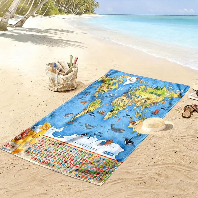 Felix Wonder Print Beach Towel, Large Soft Quick Dry Towel for Beach Camping Swimming