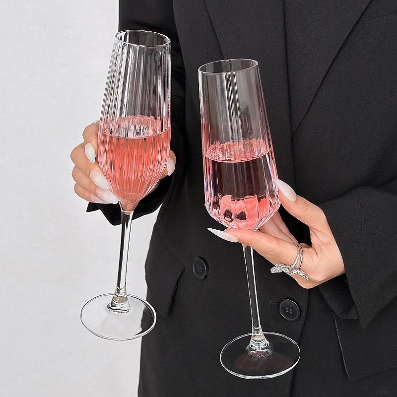 Shangqi Striped Flute Champagne & Cocktail Glass Set