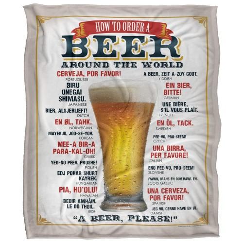 Retrorocket Studio Beer Around The World Silky Supersoft Blanket